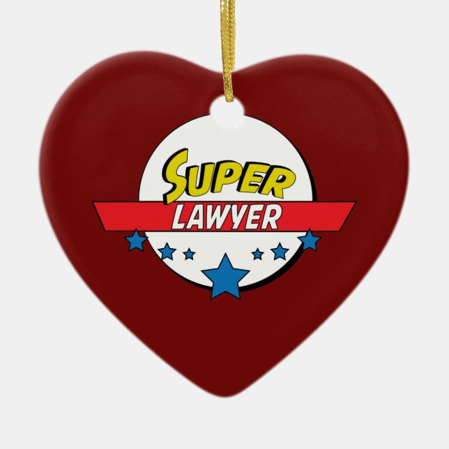 Superrechtsanwalt, #lawyer keramik ornament (Vorne)