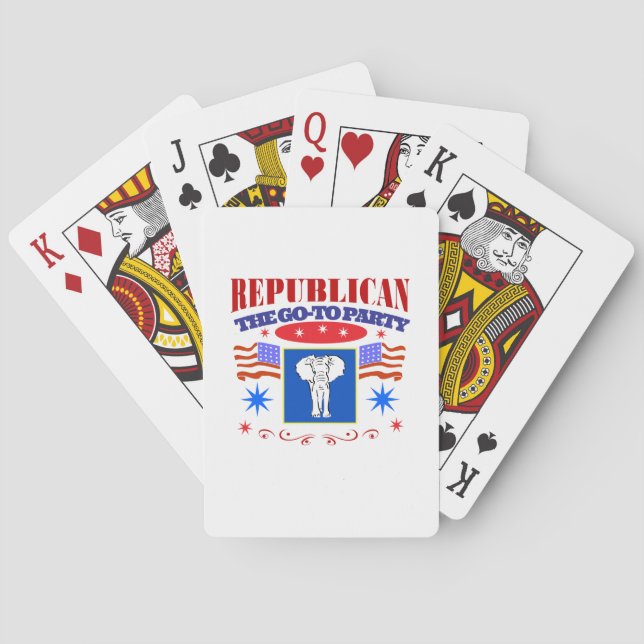 superrepublikanisches Party Spielkarten (Rückseite)