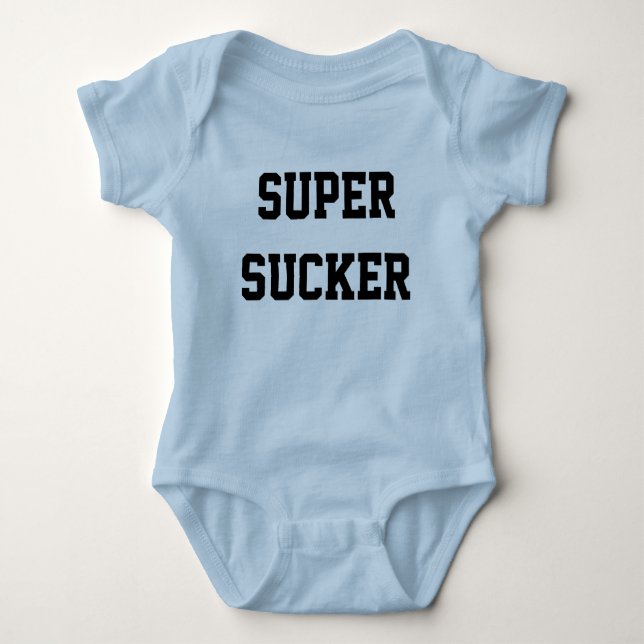 Supersauger Baby Strampler (Vorderseite)