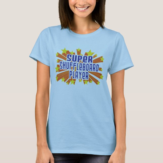 Supershuffleboard-Spieler T-Shirt (Vorderseite)