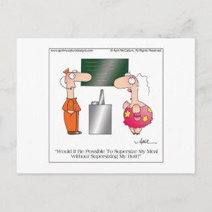 SUPERSIZE ME Postcard bis April McCallum Postkarte