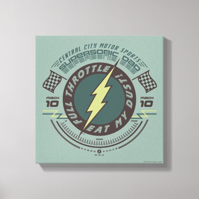 Supersonaler Vater - Zentralstädtmotorsport Leinwanddruck (Vorderseite)