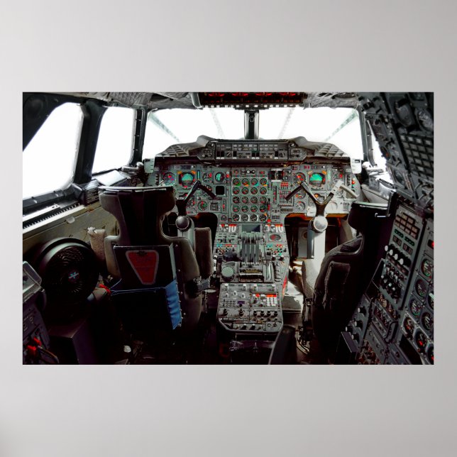 SUPERSONIC CONCORD JET COCKPIT POSTER (Vorne)