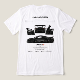 Supersportwagen-Grafikdruck Tri-Blend Shirt