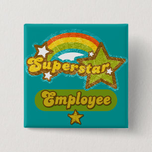 Superstar-Angestellter Button