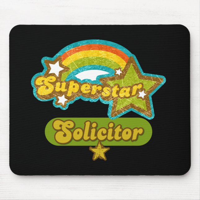 Superstar-Anwalt Mousepad (Vorne)