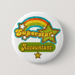 Superstar-Buchhalter Button