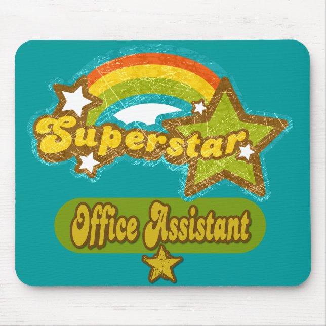 Superstar-Büroassistent Mousepad (Vorne)