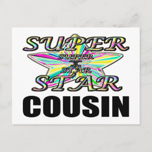 Superstar-Cousin Postkarte
