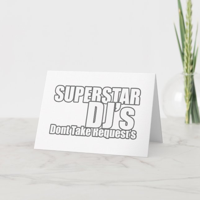 Superstar DJ Karte (Vorderseite)