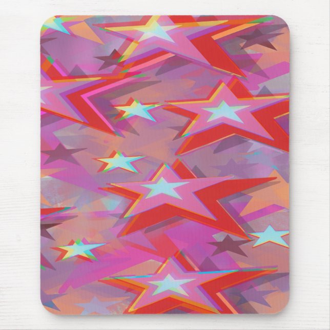 Superstar Dreidimensionales Design Mousepad (Vorne)