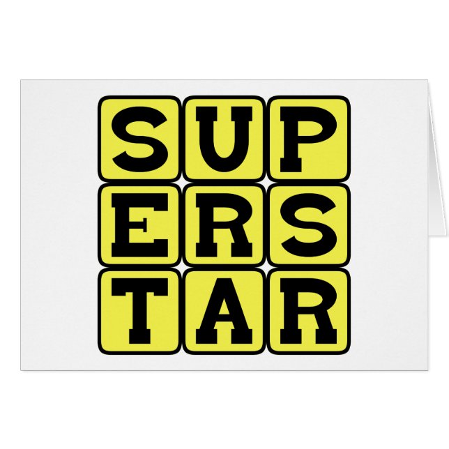 Superstar, extrem berühmt (Vorderseite (Horizontal))