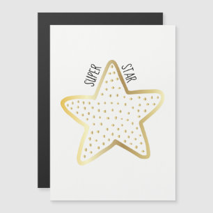 Superstar Gratulations Goldstern Magnetkarte