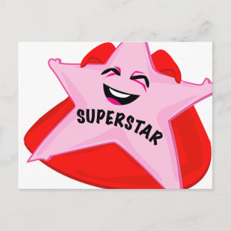 superstar humorvolle Postkarte! Postkarte