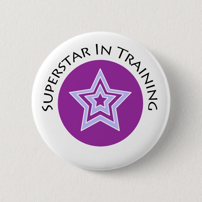 Superstar in der Ausbildung Button (Vorderseite)