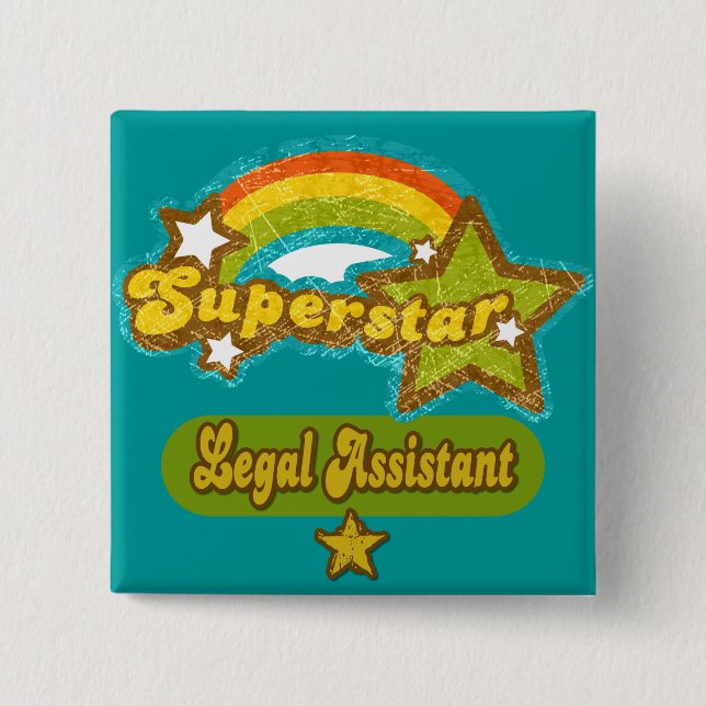 Superstar-Kanzleiassistent Button (Vorderseite)