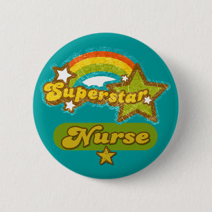 Superstar-Krankenschwester Button