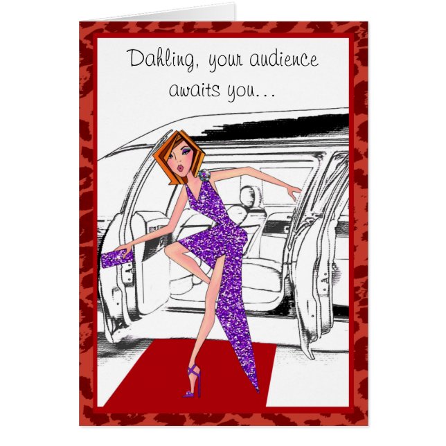 Superstar "Mama Cards" mit rotem Teppich (Vorne)