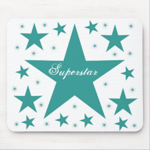 Superstar Mousepad, aquamarin Mousepad
