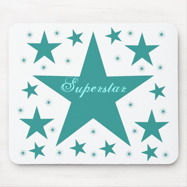 Superstar Mousepad, Aquamarin Mousepad (Vorne)