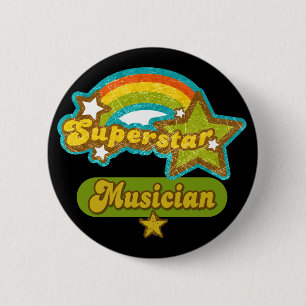 Superstar-Musiker Button