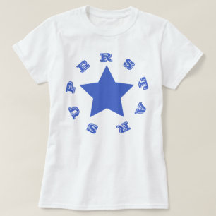 SUPERSTAR   Navy Blue Star Women's Basic T - Shirt