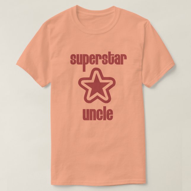 Superstar-Onkel T-Shirt (Design vorne)