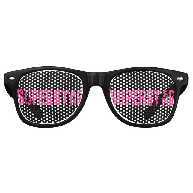 Superstar rosa sonnenbrille (Vorderseite)