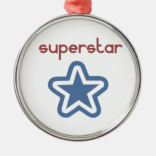 SUPERSTAR SILBERNES ORNAMENT (Vorne)