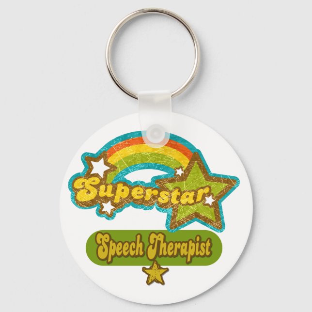 Superstar Speech Therapist Schlüsselanhänger (Vorderseite)