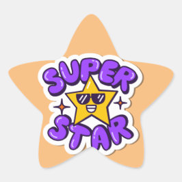 Superstar Stern-Aufkleber