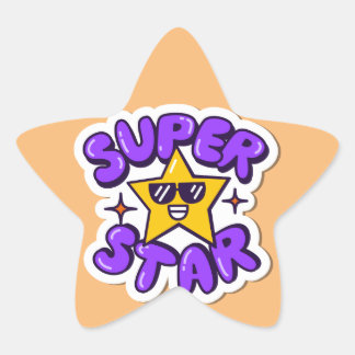 Superstar Stern-Aufkleber