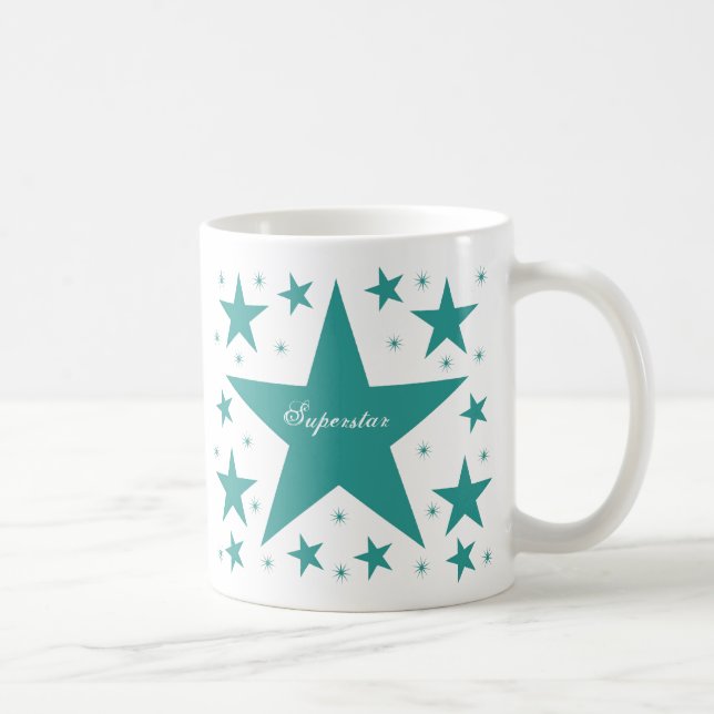 Superstar-Tasse, Aquamarin Tasse (Rechts)
