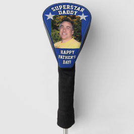 "Superstar Vater" Vatertag Foto Putter Golf Headcover