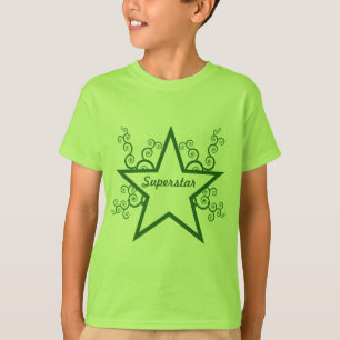 Superstar Wirbel Kinder Shirt, Forest Green T-Shirt