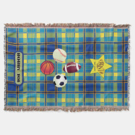 Superstar Yellow Kariert Decke