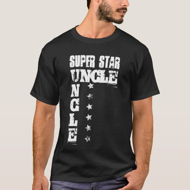 Superstern ONKEL mit Schmutz-Sternen 7 T-Shirt (Vorderseite)