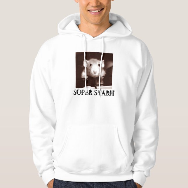 SUPERstern!!! RATTEN-REGEL-RATTE Hoodie (Vorderseite)