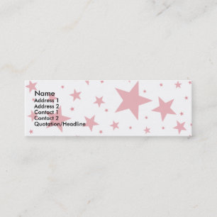 Superstern-Visitenkarten Mini Visitenkarte