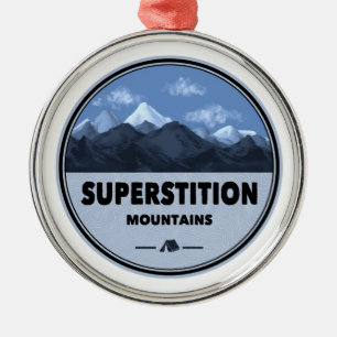 Superstiative Berge Arizona Camping Ornament Aus Metall