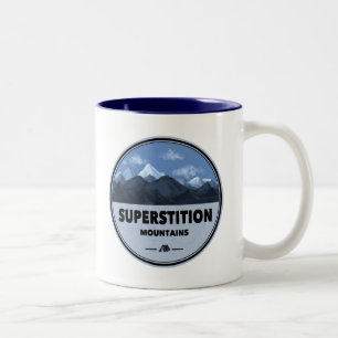 Superstiative Berge Arizona Camping Zweifarbige Tasse