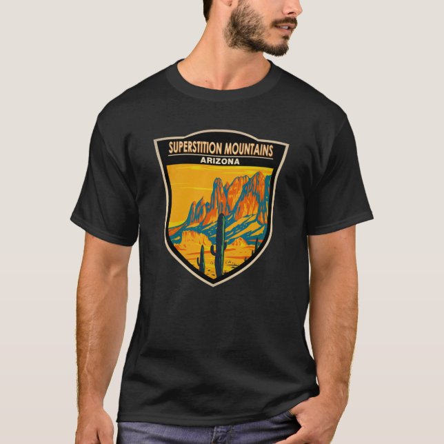 Superstiative Berge Arizona Vintag  T-Shirt (Vorderseite)