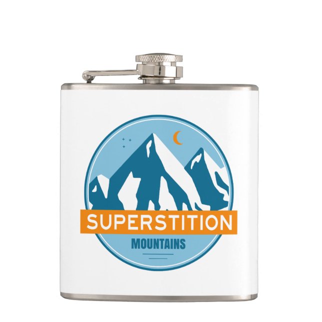 Superstition Mountains Arizona Flachmann (Vorderseite)