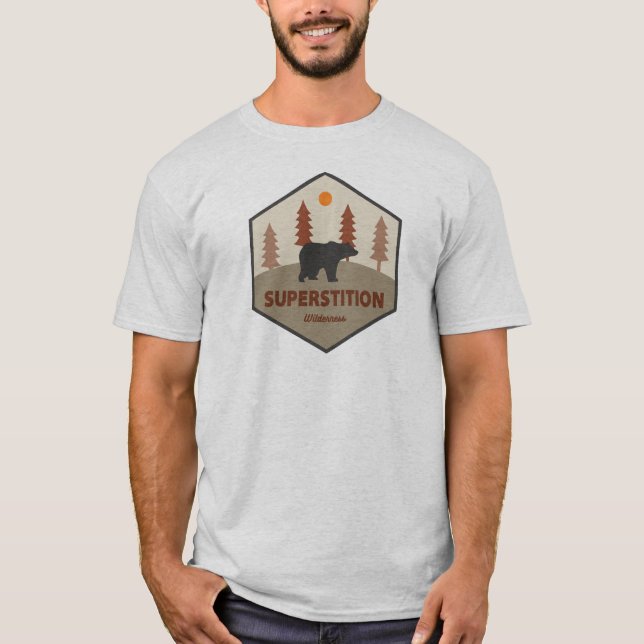Superstition Wilderness Arizona Bär T-Shirt (Vorderseite)