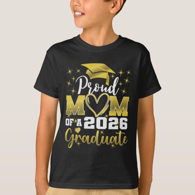 Superstolze Mutter des Absolventen der Abschlusskl T-Shirt (Vorderseite)