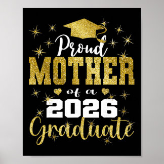Superstolze Mutter des Absolventen von 2026 Senior Poster
