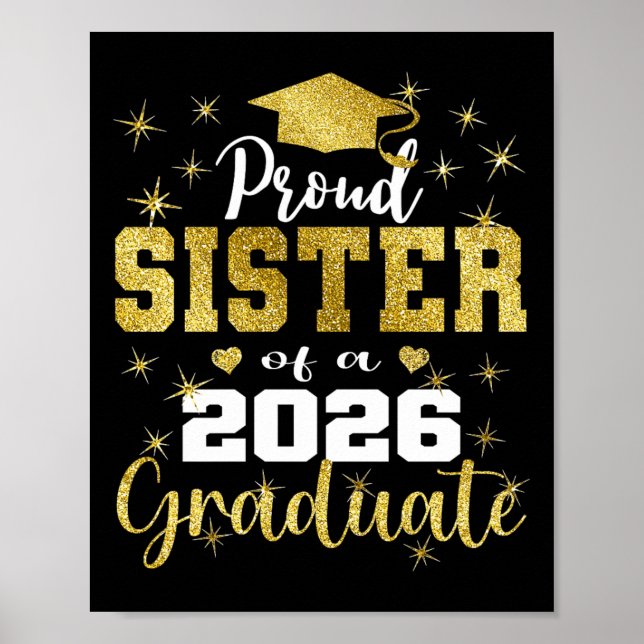 Superstolze Schwester des Absolventen Senior Absol Poster (Vorne)
