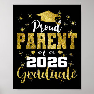 Superstolzer Elternteil des Absolventen der Oberst Poster