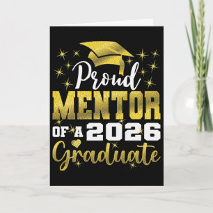 Superstolzer Mentor des Senior-Absolventen 2026 Karte