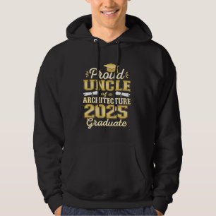 Superstolzer Onkel des Architekturabsolventen 2025 Hoodie